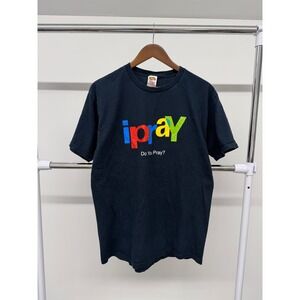 iPray T Shirt Navy Blue Size L